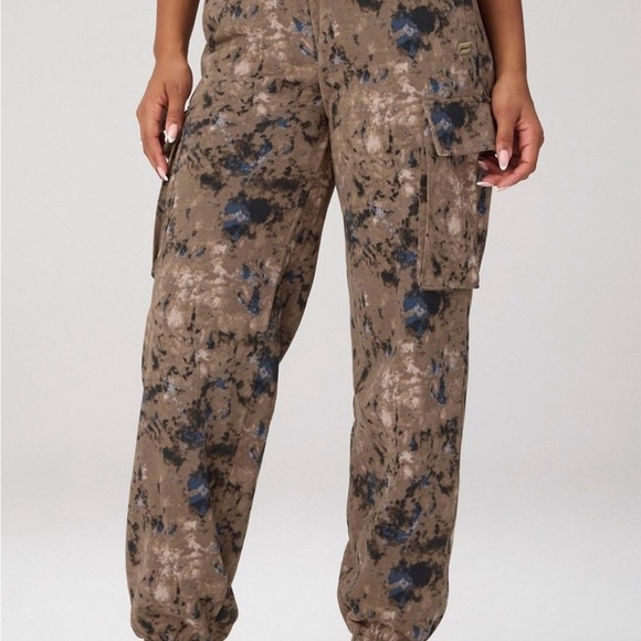 Fabletics Camouflage Joggers in Brown and Blue - Picture 1 of 5